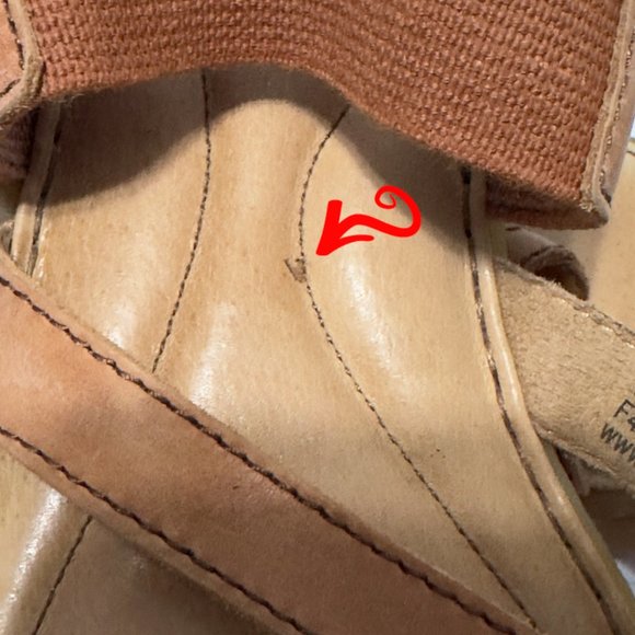 Born Leather Sandals Size 7M - Picture 13 of 17